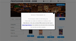 Desktop Screenshot of professionalpoker.com